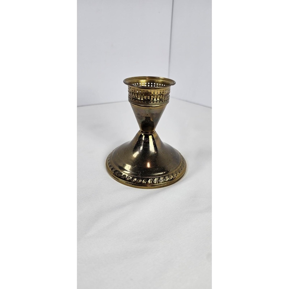 Vintage Duchin‎ Weighted Brass Candlestick holder 3.5 in.